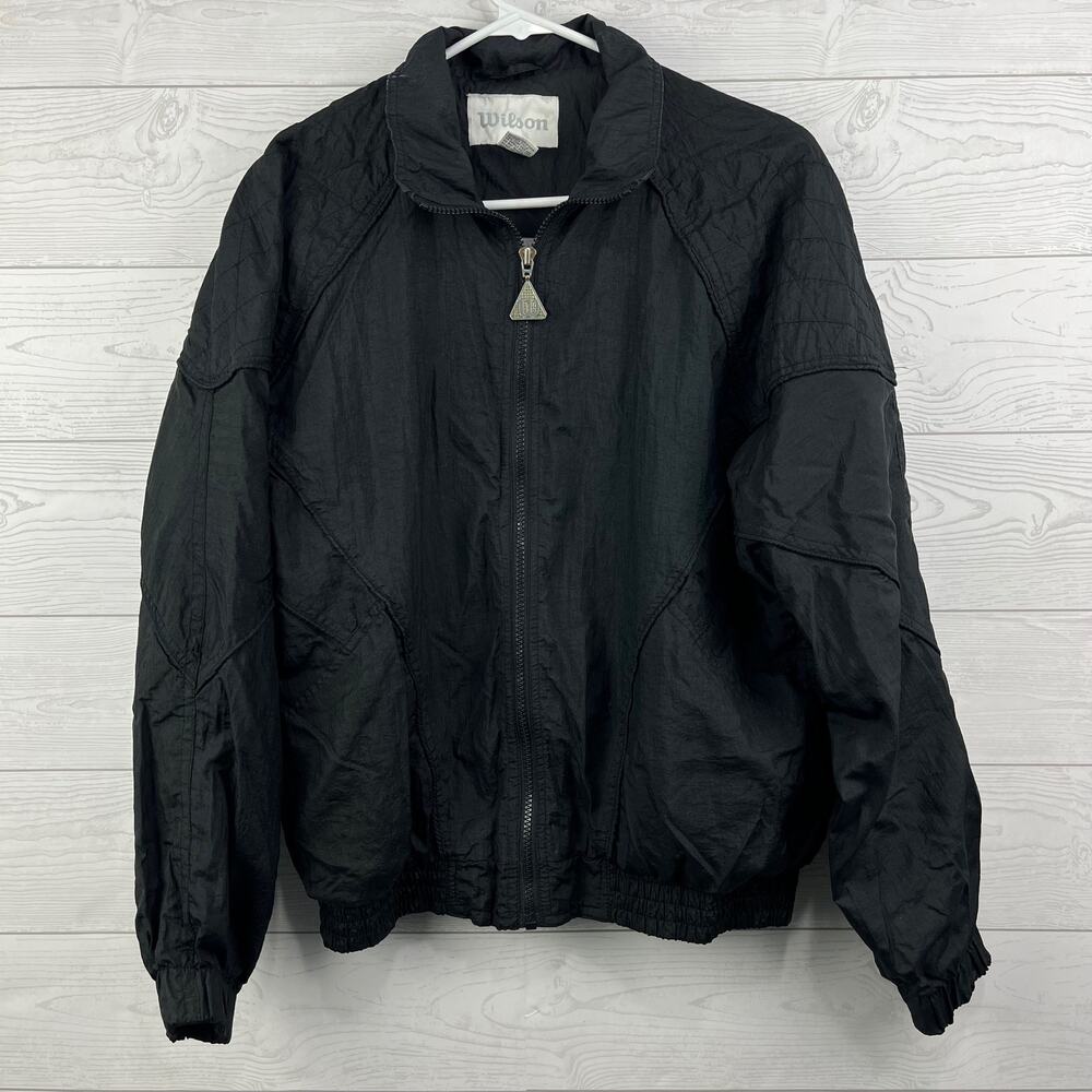 Vintage Wilson Quilted Tennis Windbreaker Womens Size Medium